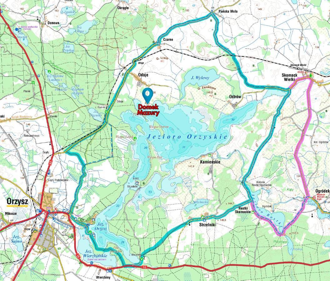 Domek Mazury - Jezioro Orzysz Bagian luar foto